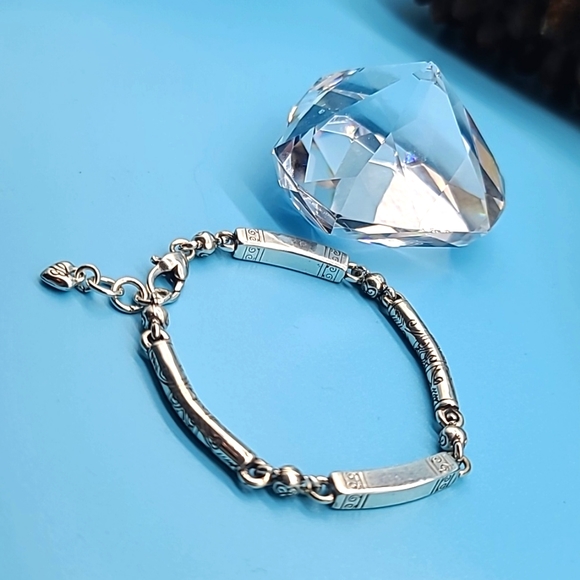 Brighton "Marrakesh" Scrollwork Linked Beaded Bracelet! A Brighton Classic! - Picture 3 of 9